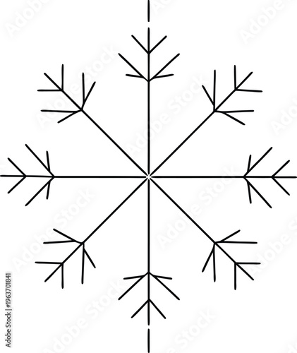 1333 frost flower ice petals on sea or plant st line art vector illustration on transparent background