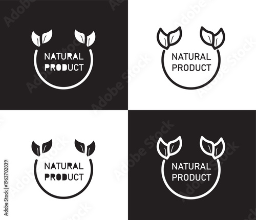 natural product icon. Outline and filled natural product, organic icon from ecology collection. Thin line and Solid vectors isolated on black, white background. Editable natural product symbol