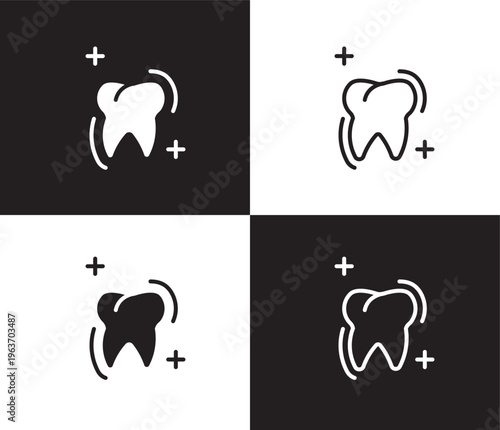 sealants icon. Outline and filled sealants icon from dental health collection. Editable sealants symbol