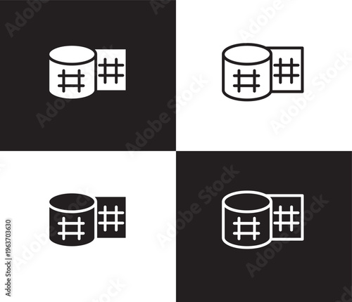 gauze icon. Outline and filled gauze icon from dental health collection. Editable gauze symbol