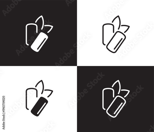 mint gum icon. Outline and filled mint gum icon from dental health collection. Editable mint gum symbol