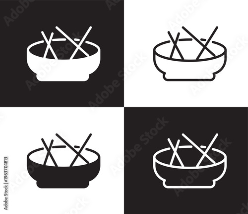 beef and garlic icon. Outline and filled beef and garlic icon from culture and civilization collection. Thin line and Solid vectors isolated on black, white background. Editable beef and garlic symbol