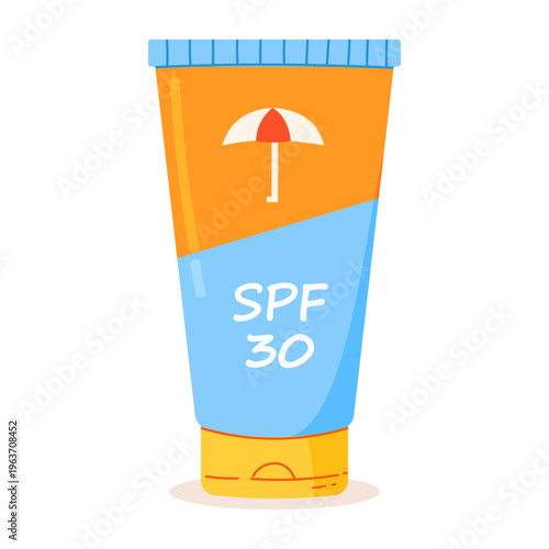 Sunscreen cream SPF 30 medium protection skincare cosmetic sun care