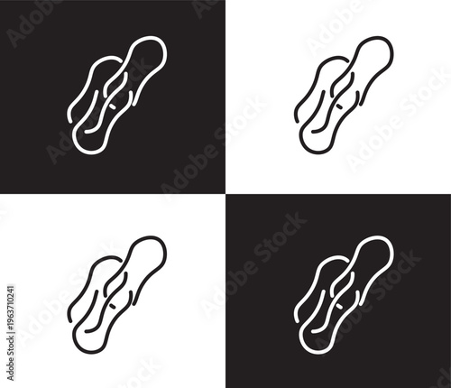 rubber bands icon. Outline and filled rubber bands icon from tools and utensils collection. Outline vector. Editable rubber bands symbol
