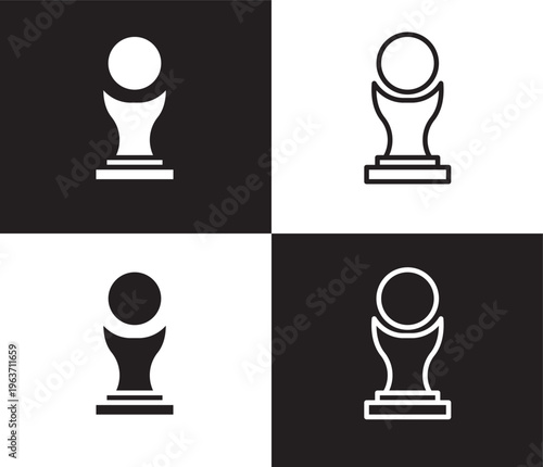 brazilian icon. Outline and filled brazilian icon from sport and game collection. Thin line and Solid vectors isolated on black, white background. Editable brazilian symbol