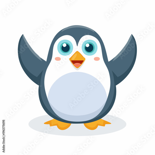 Überraschter Pinguin