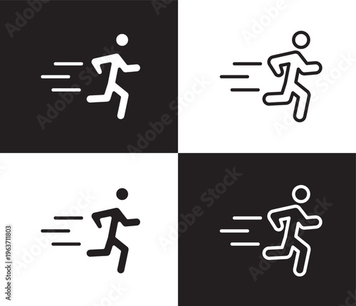 excercise icon. Outline and filled excercise icon from sport and game collection. Thin line and Solid vectors isolated on black, white background. Editable excercise symbol