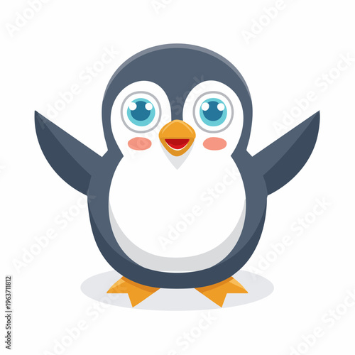 Überraschter Pinguin