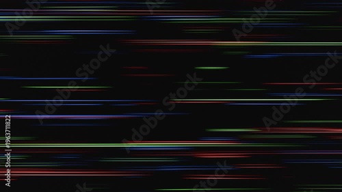 Abstract Colorful Light Streaks Motion Blur Background Dark Digital Art