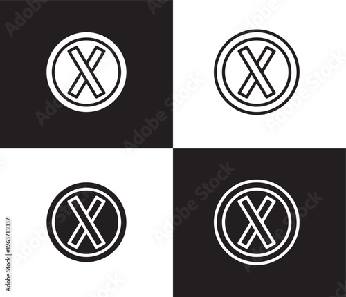 error icon. Outline and filled error icon from information technology collection. Thin line and Solid vectors isolated on black, white background. Editable error symbol