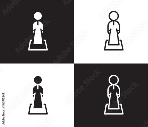 salat icon. Outline and filled salat icon from people and relation collection. Outline vector. Editable salat symbol