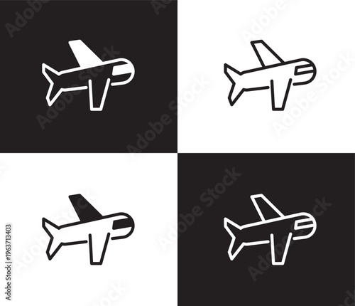 aviation icon. Outline and filled aviation icon from people and relation collection. Outline vector. Editable aviation symbol