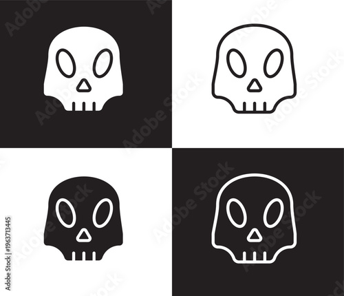 anthropology icon. Outline and filled anthropology icon from museum and exhibition collection. Thin line and Solid vectors isolated on black, white background. Editable anthropology symbol