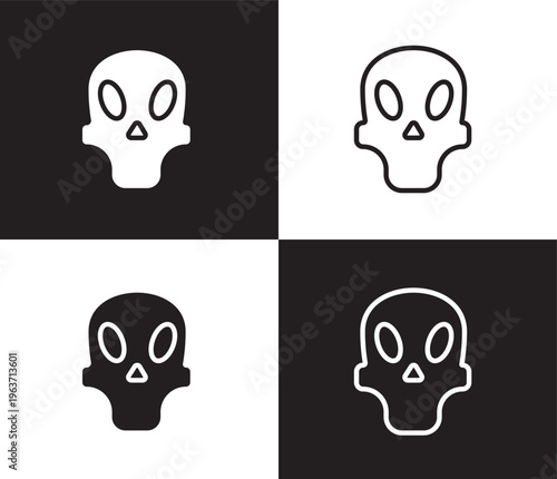 remains icon. Outline and filled remains icon from museum and exhibition collection. Thin line and Solid vectors isolated on black, white background. Editable remains symbol