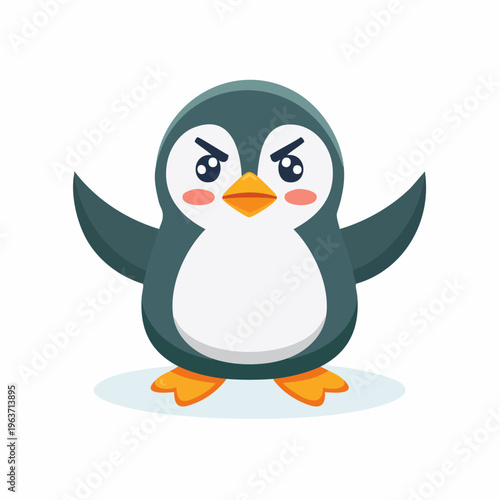 Wütender Pinguin