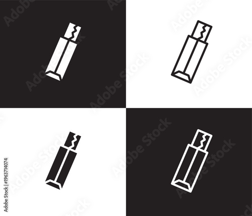 gum icon. Outline and filled gum icon from medical collection. Thin line and Solid vectors isolated on black, white background. Editable gum symbol