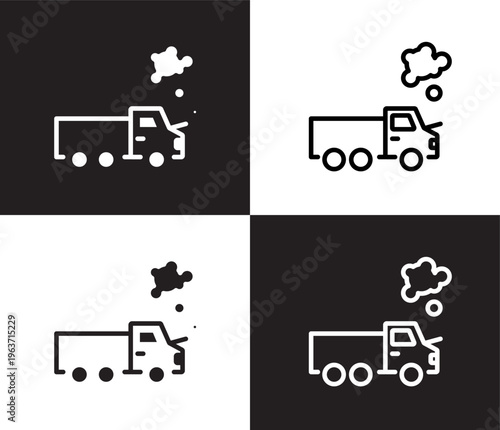 total loss icon. Outline and filled total loss icon from Insurance and Coverage collection. Thin line and Solid vectors isolated on black, white background. Editable total loss symbol