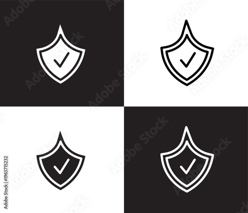 protection icon. Outline and filled protection icon from Insurance and Coverage collection. Thin line and Solid vectors isolated on black, white background. Editable protection symbol