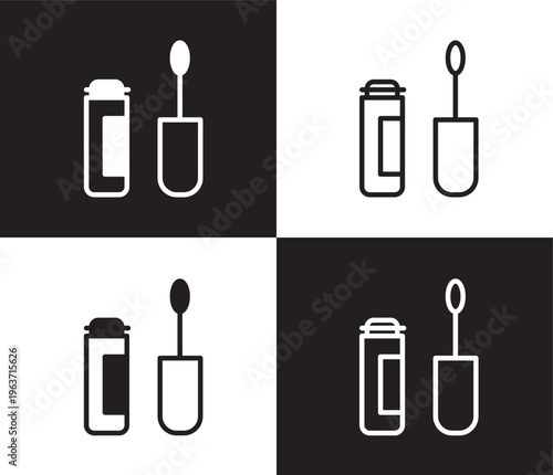 dolled up icon. Outline and filled dolled up icon from Hygiene and Sanitation collection. Thin line and Solid vectors isolated on black, white background. Editable dolled up symbol
