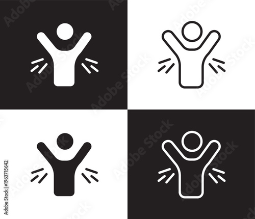 body odour icon. Outline and filled body odour icon from Hygiene and Sanitation collection. Thin line and Solid vectors isolated on black, white background. Editable body odour symbol