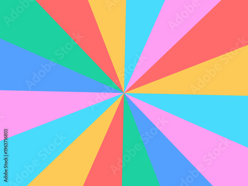 Retro Sunburst Rays Abstract Colorful Background Vector
