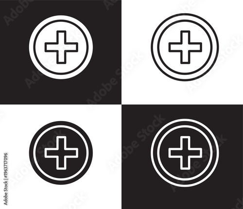injury icon. Outline and filled injury icon from health and medical collection. Thin line and Solid vectors isolated on black, white background. Editable injury symbol