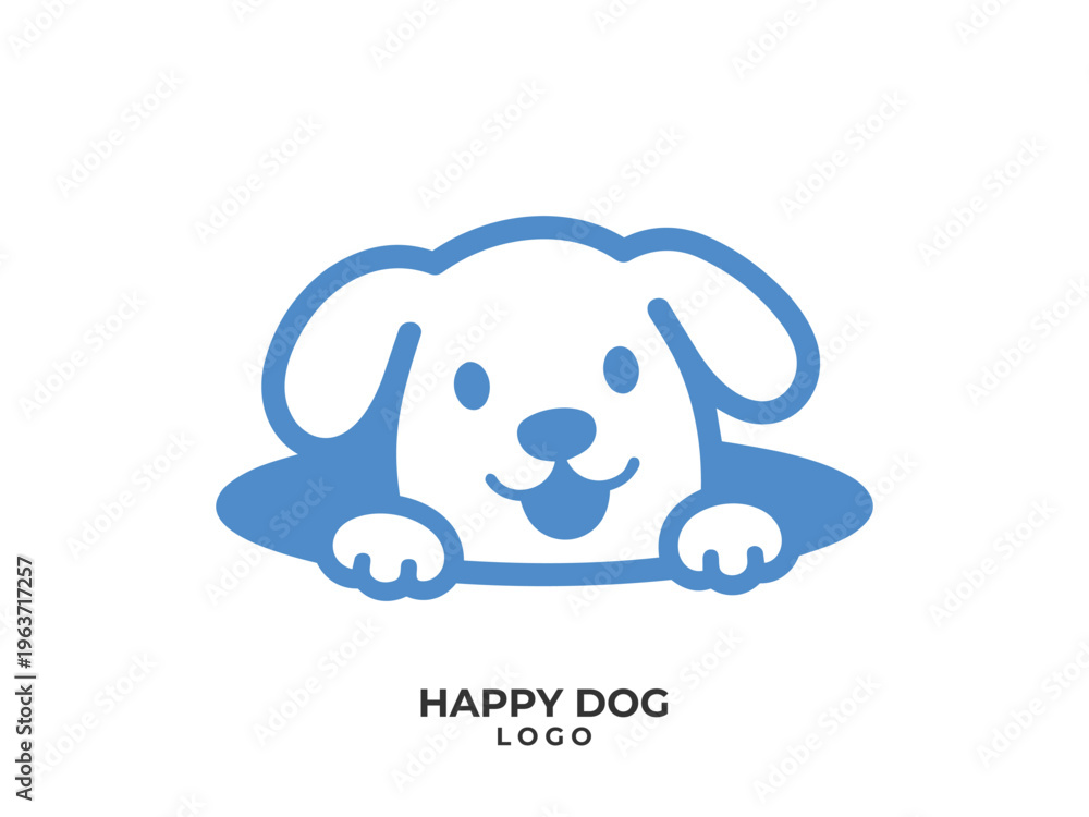 Fototapeta premium Pet dog icon symbol template for graphic and web design collection logo vector illustration