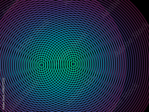 Radio Wave Ripple Pattern Bold Graphic Signal Background