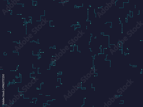 Digital PCB Trace Lines Futuristic Tech Backdrop Design