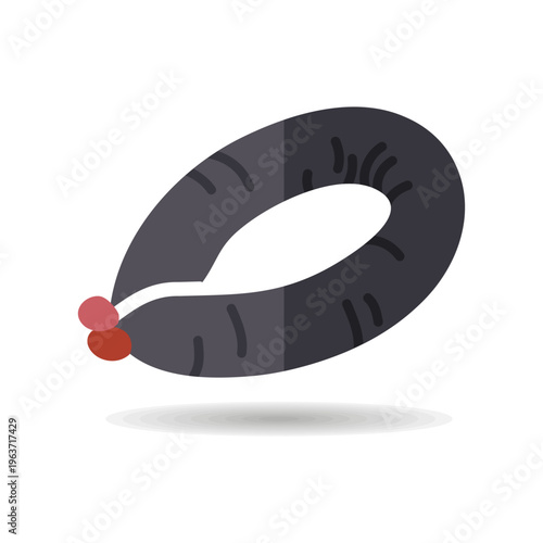 Smoked Ring Sausage Minimalistic Flat Icon