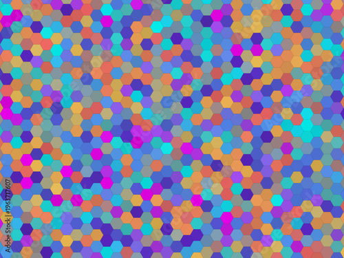 Geometric Honeycomb Pattern Vibrant Corporate Background