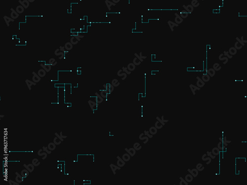 Digital PCB Trace Lines Futuristic Tech Backdrop Design