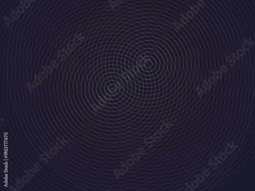 Abstract Concentric Rings Colorful Expanding Circles Design