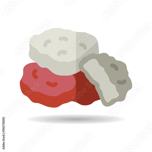 Fried Chicken Nuggets Minimalistic Flat Icon