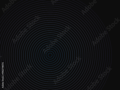 Abstract Concentric Rings Colorful Expanding Circles Design