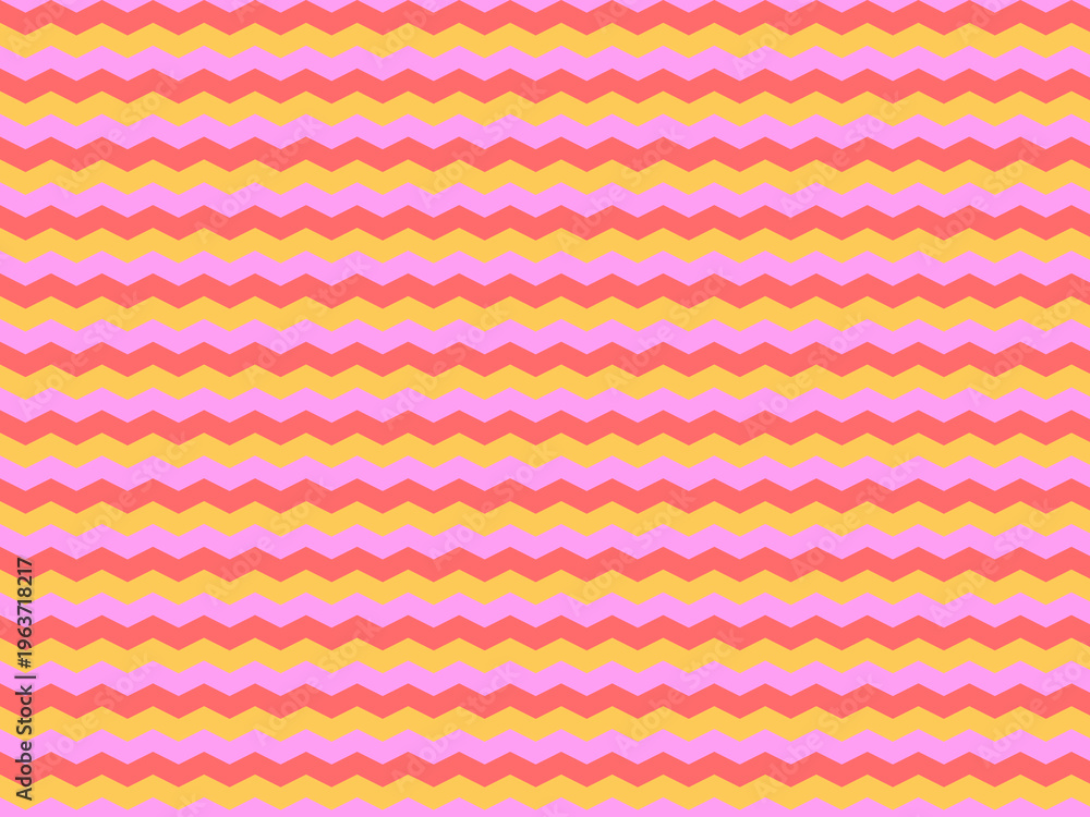 Fototapeta premium Abstract Zigzag Bands Colorful Trendy Backdrop Template