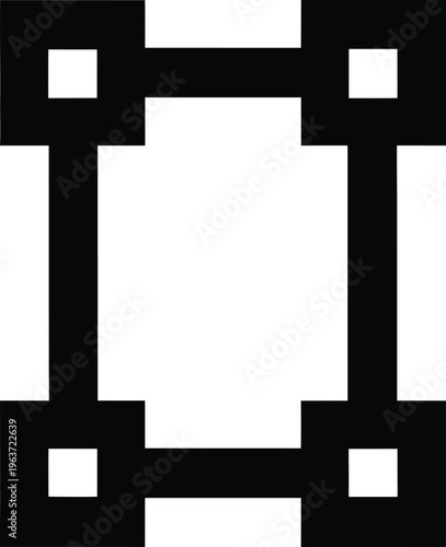 1180 contact print frame glass and back clamped line art vector illustration on transparent background