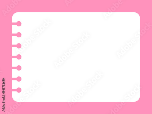 ビジネスや教育で使えるノートのメモ帳フレームの背景イラスト素材