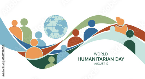 World Humanitarian Day awareness campaign graphic.