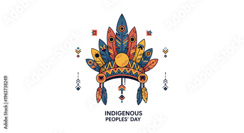 Vibrant Indigenous Peoples Day Graphic Design.