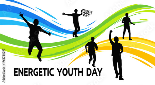 Energetic youth day with happy people.