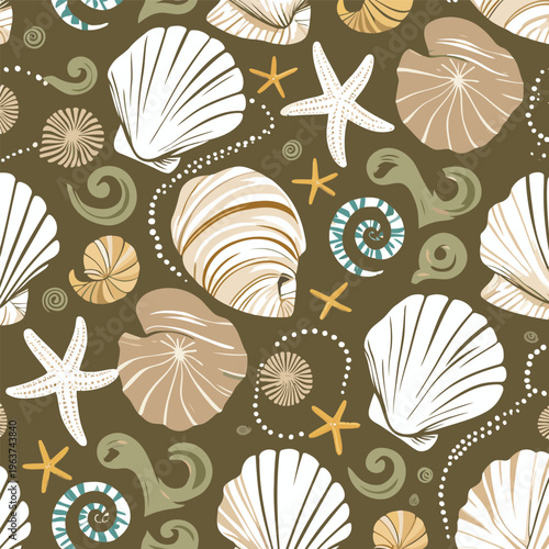 comic book style beach object pattern vector image