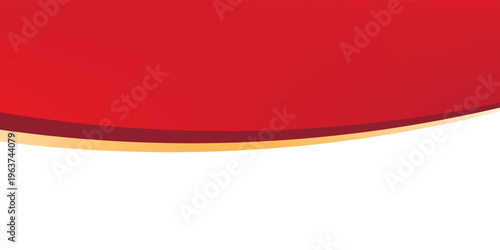 Modern Red and Cream Abstract Wave Background, Elegant Corporate Header Design. vector illustration