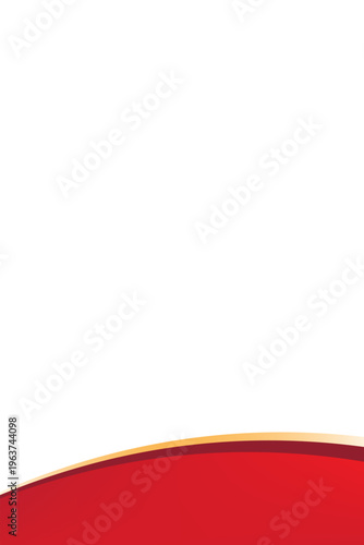 Modern Red and Cream Abstract Wave Background, Elegant Corporate Header Design