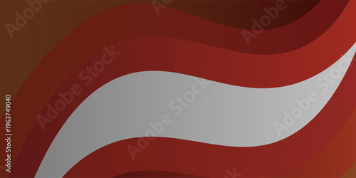 Abstract Red Orange Gradient Wave Background with Smooth Curved Layers and Dynamic Flow,EPS 10