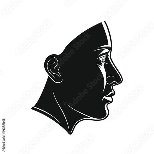 Human Nose Silhouette Side View