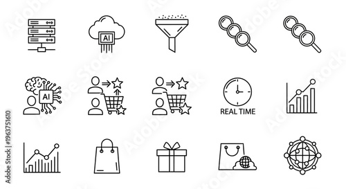 Business icons and symbols collection.