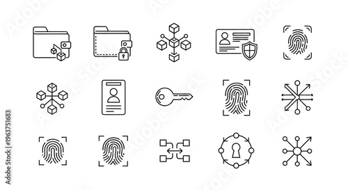 Security icons for digital privacy protection.