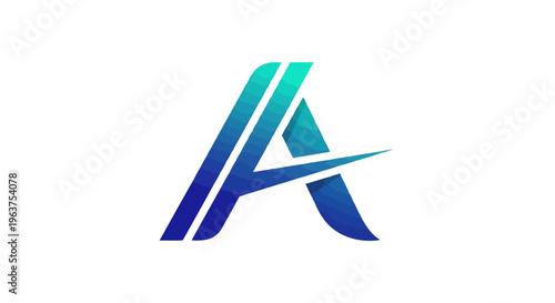 Stylized Letter A Logo Design.