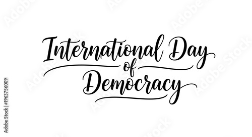 International Day of Democracy celebration concept.